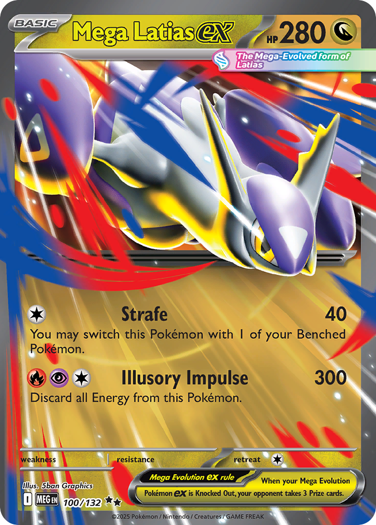 Mega Latias ex — Mega Evolution card #100 full image