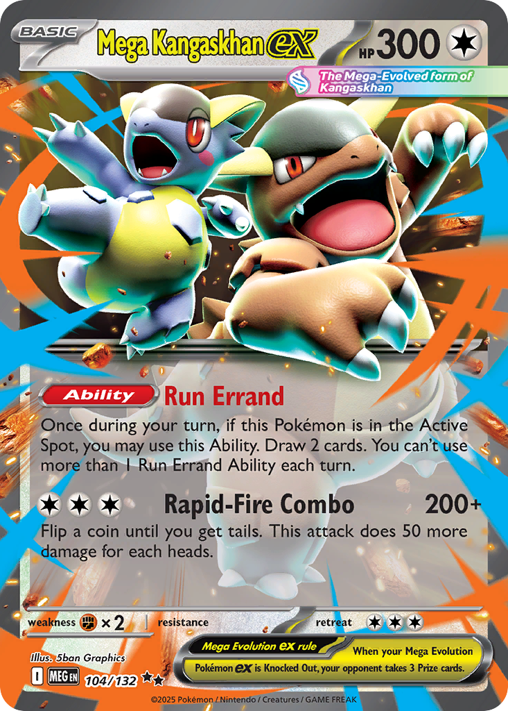 Mega Kangaskhan ex — Mega Evolution card #104 full image