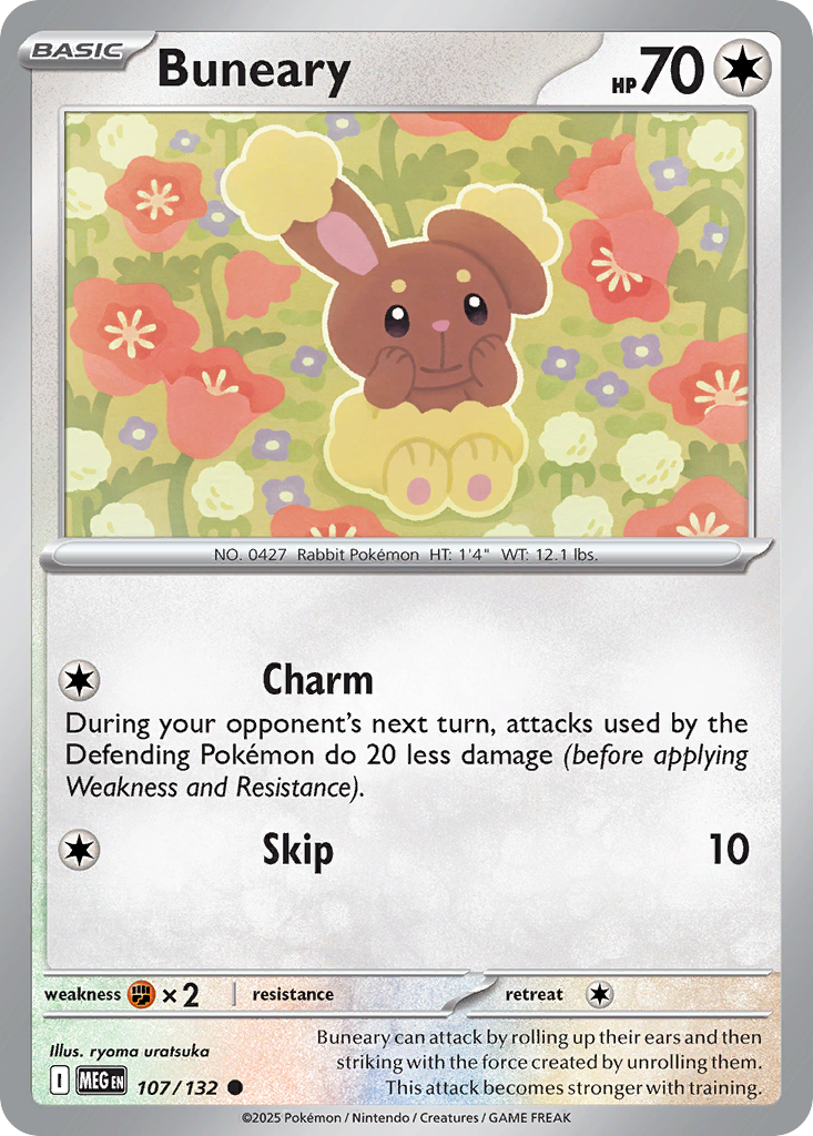 Buneary — Mega Evolution card #107 full image