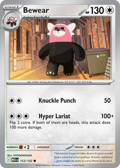 Bewear — Mega Evolution #112
