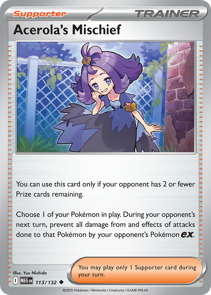 Acerola's Mischief — Mega Evolution card #113 full image