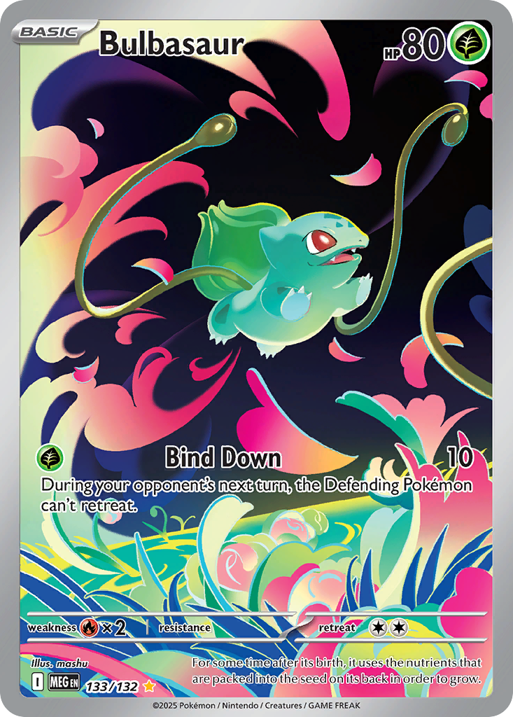 Bulbasaur — Mega Evolution card #133 full image