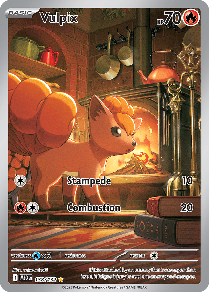 Vulpix — Mega Evolution card #138 full image