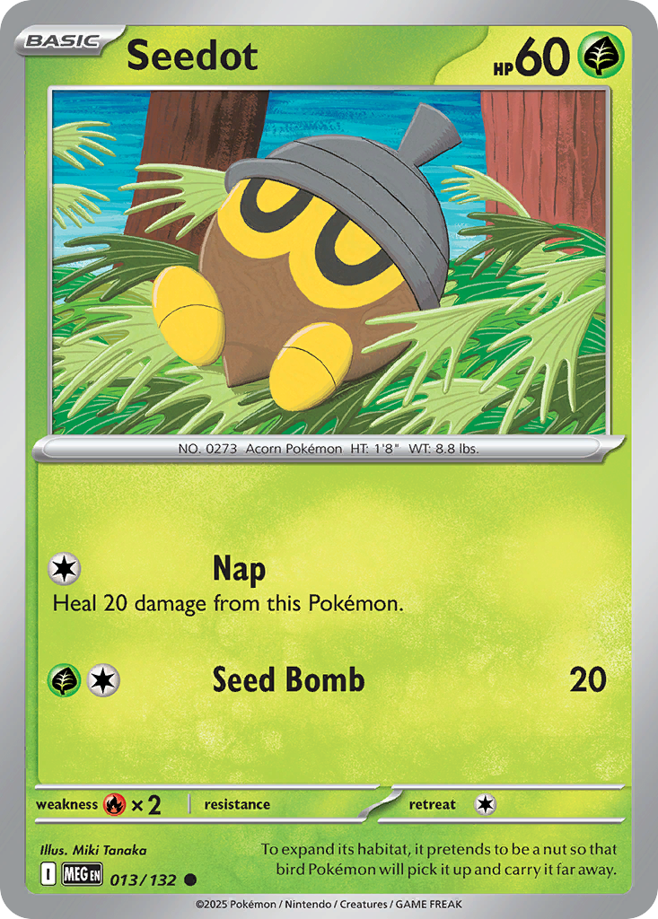 Seedot — Mega Evolution card #13 full image