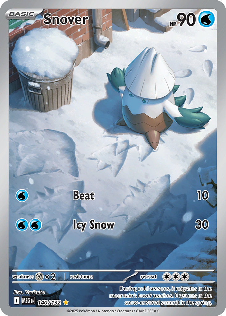 Snover — Mega Evolution card #140 full image