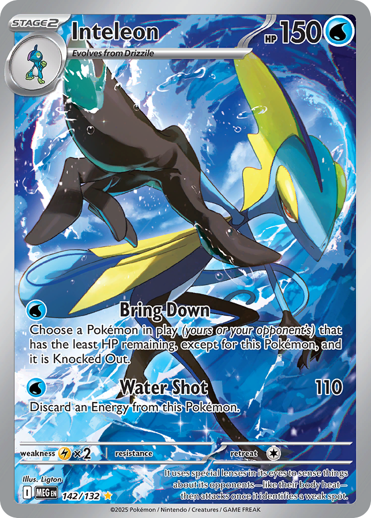 Inteleon — Mega Evolution card #142 full image