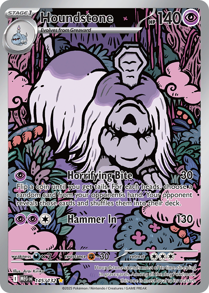 Houndstone — Mega Evolution card #145 full image