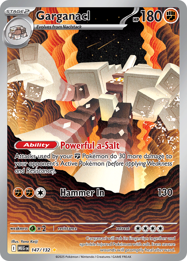 Garganacl — Mega Evolution card #147 full image