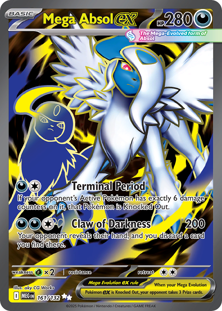 Mega Absol ex — Mega Evolution card #161 full image