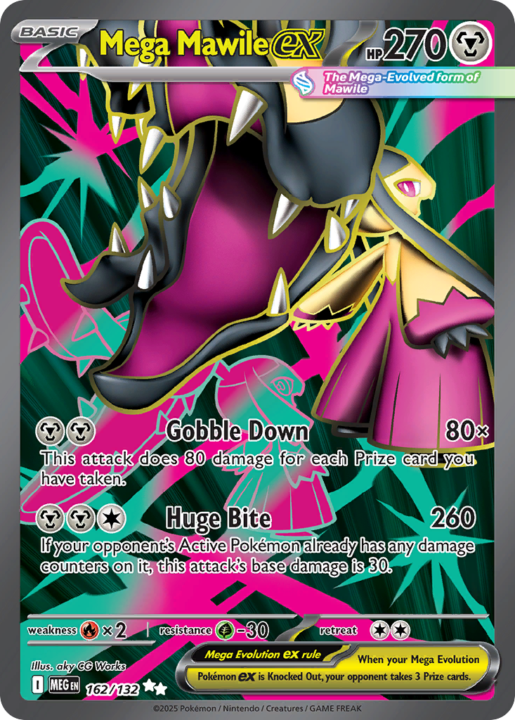 Mega Mawile ex — Mega Evolution card #162 full image