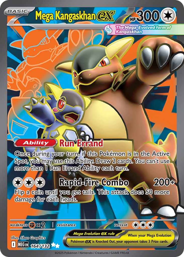 Mega Kangaskhan ex — Mega Evolution card #164 full image