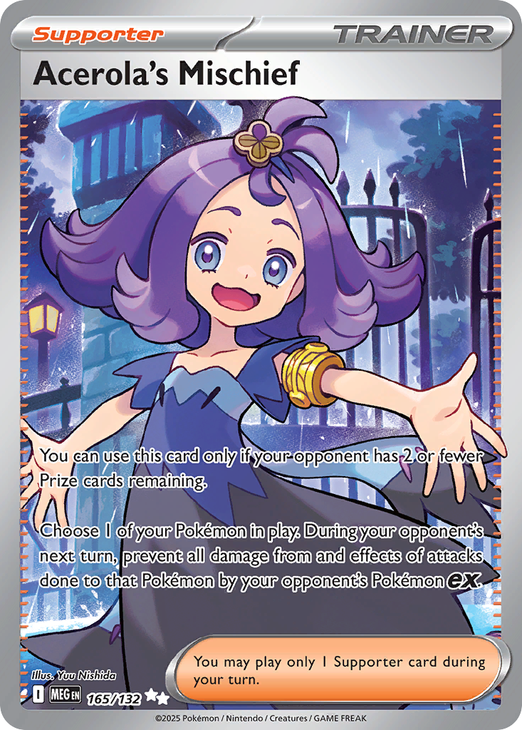 Acerola's Mischief — Mega Evolution card #165 full image