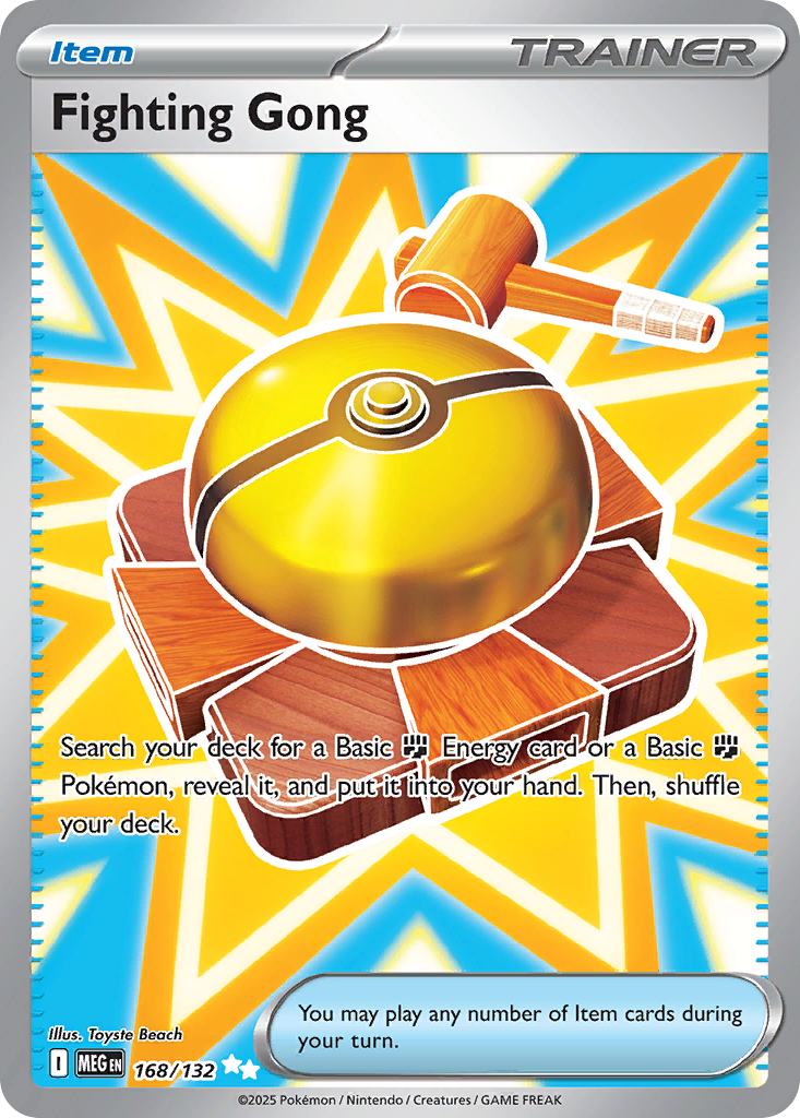 Fighting Gong — Mega Evolution card #168 full image