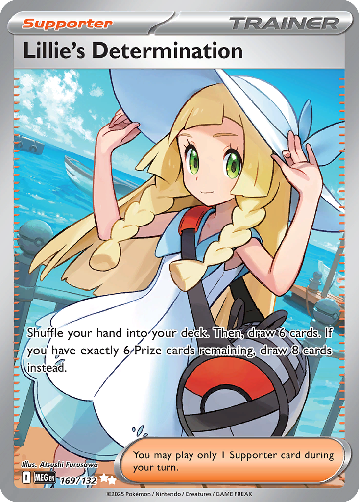 Lillie's Determination — Mega Evolution card #169 full image