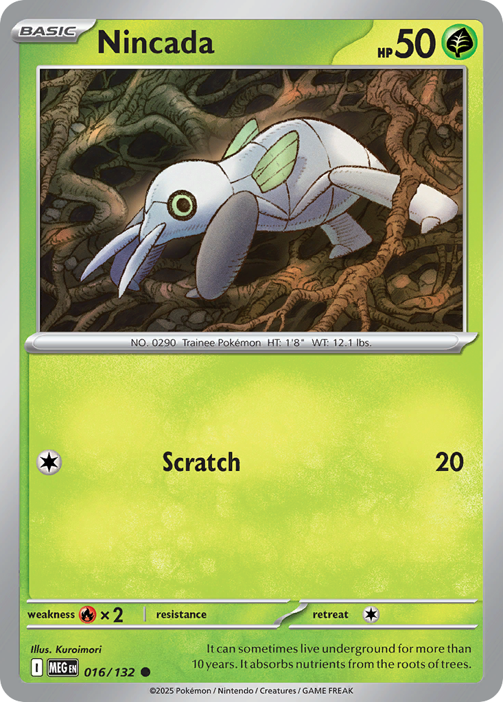 Nincada — Mega Evolution card #16 full image