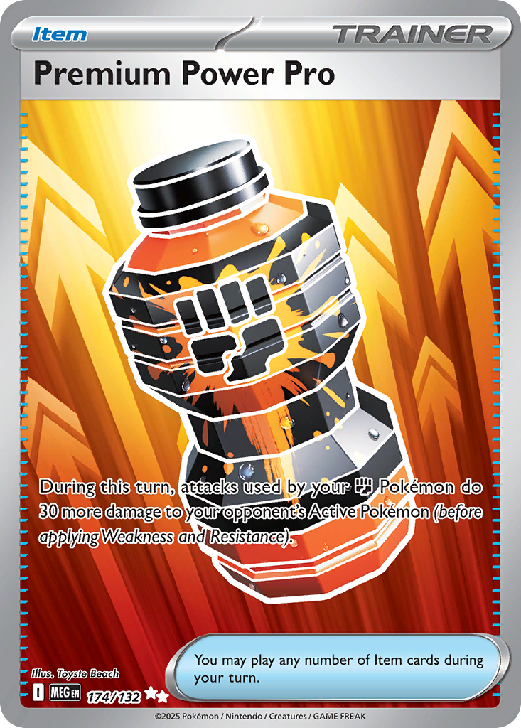 Premium Power Pro — Mega Evolution card #174 full image