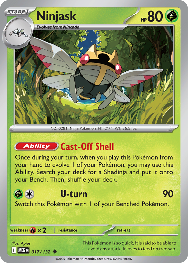 Ninjask — Mega Evolution card #17 full image
