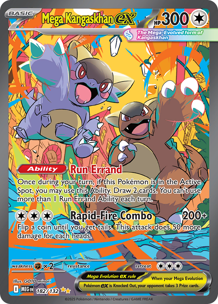 Mega Kangaskhan ex — Mega Evolution card #182 full image