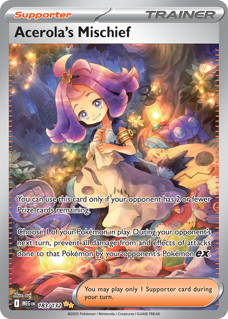 Acerola's Mischief — Mega Evolution card #183 full image