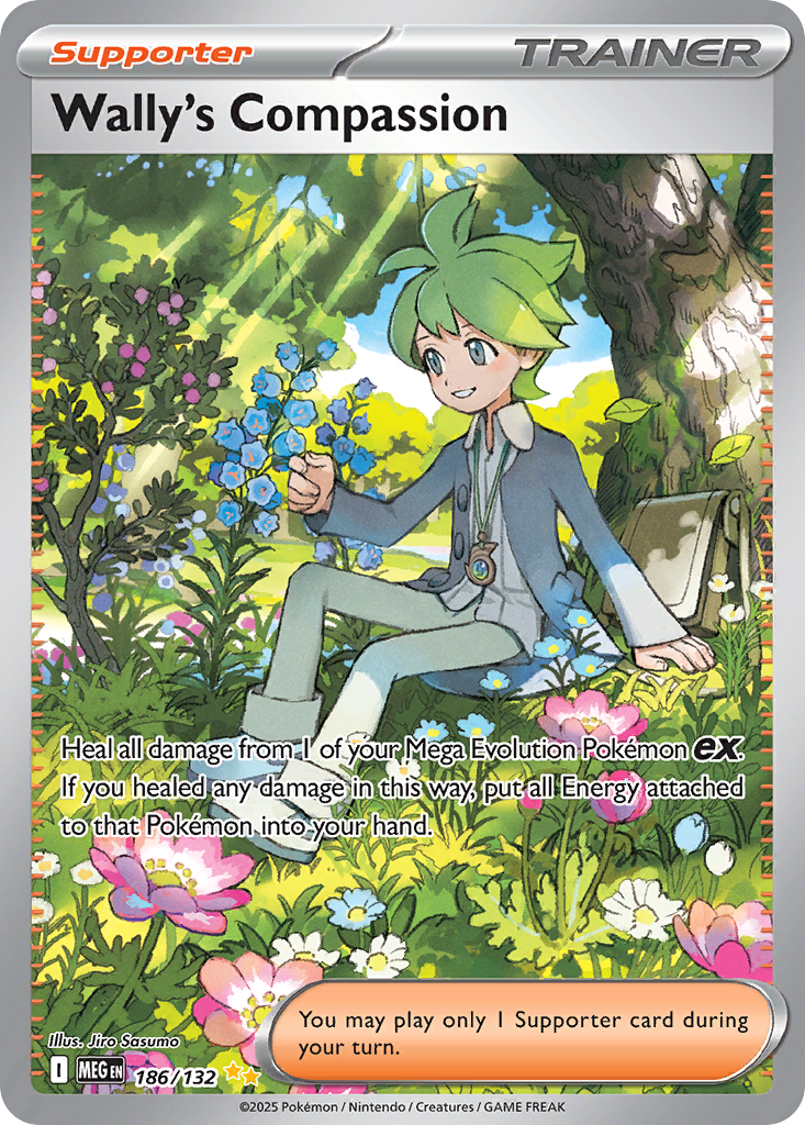 Wally's Compassion — Mega Evolution card #186 full image