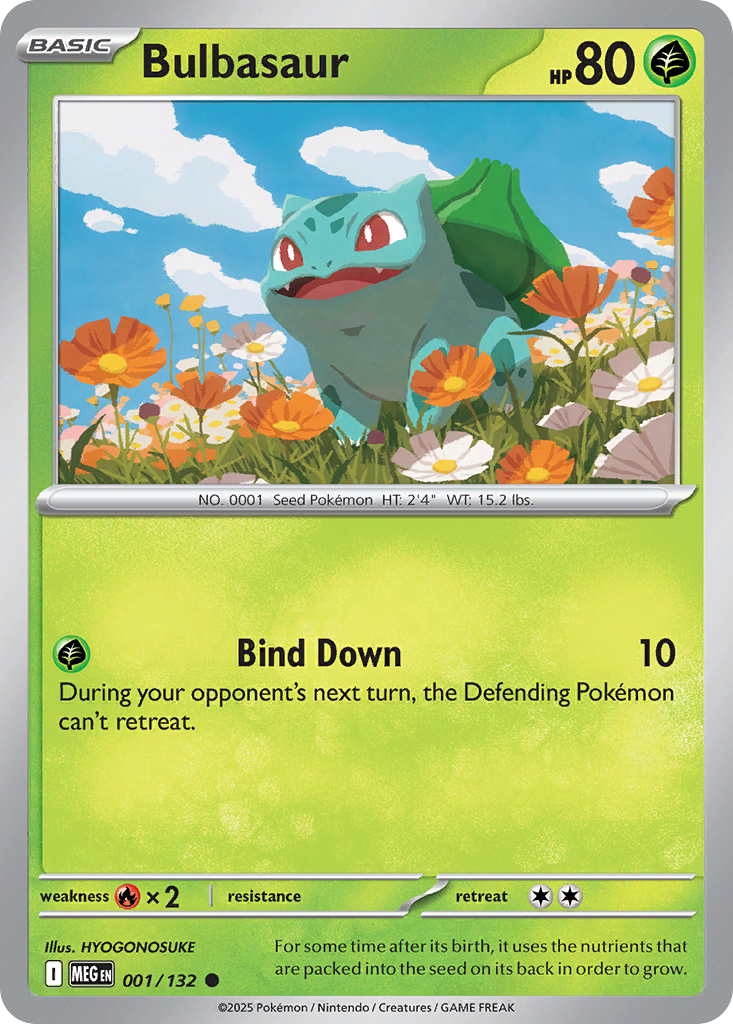 Bulbasaur — Mega Evolution card #1 full image