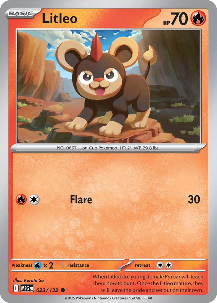 Litleo — Mega Evolution card #23 full image