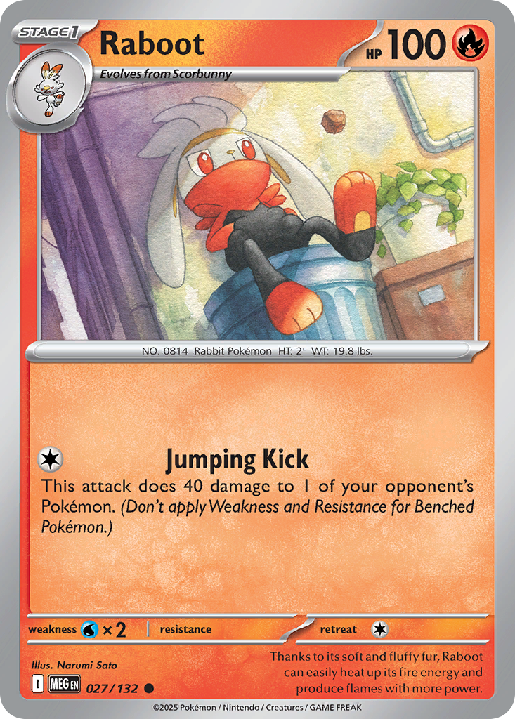 Raboot — Mega Evolution card #27 full image