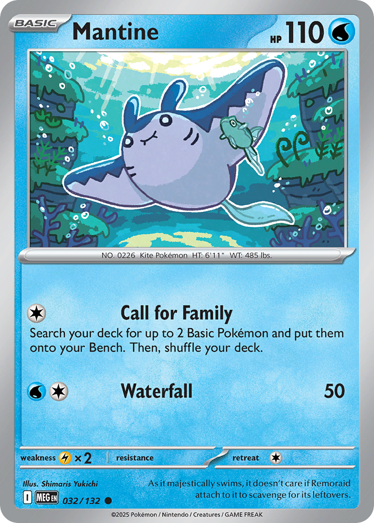 Mantine — Mega Evolution card #32 full image