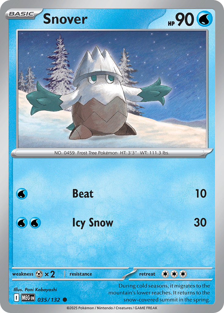 Snover — Mega Evolution card #35 full image