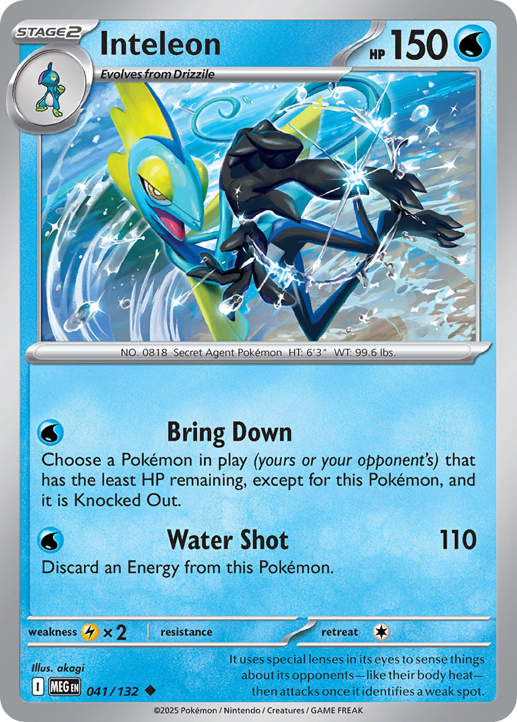 Inteleon — Mega Evolution card #41 full image