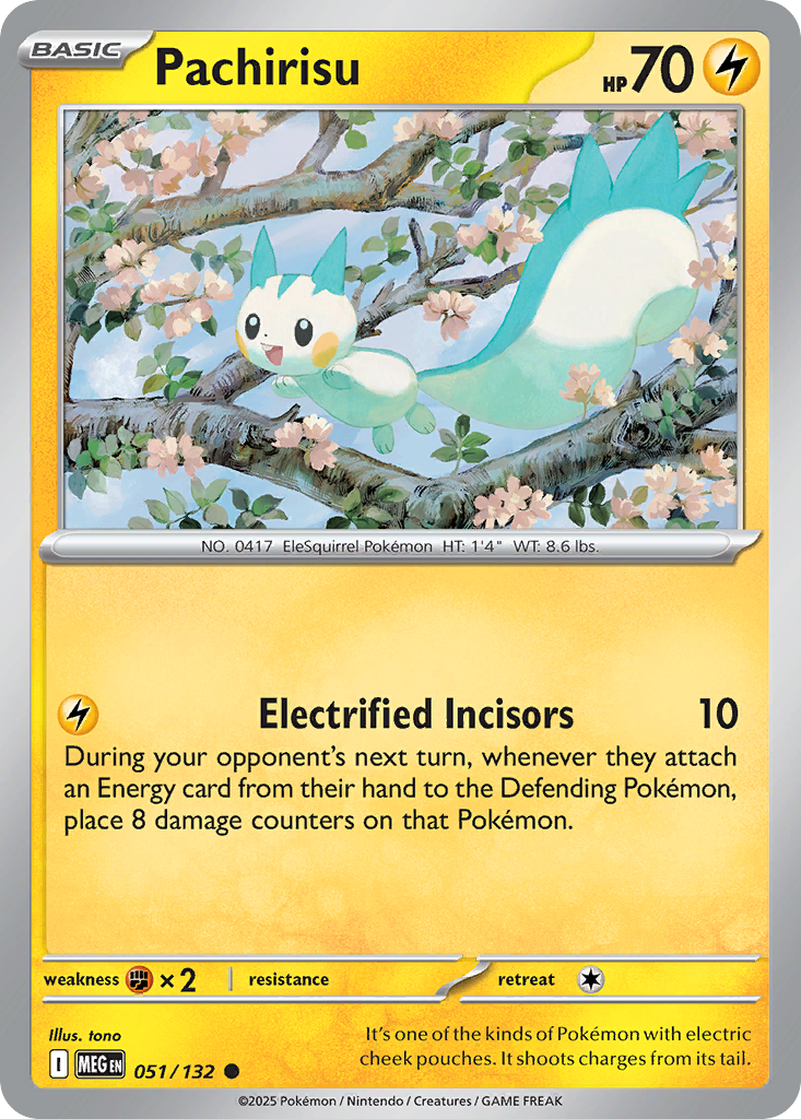Pachirisu — Mega Evolution card #51 full image