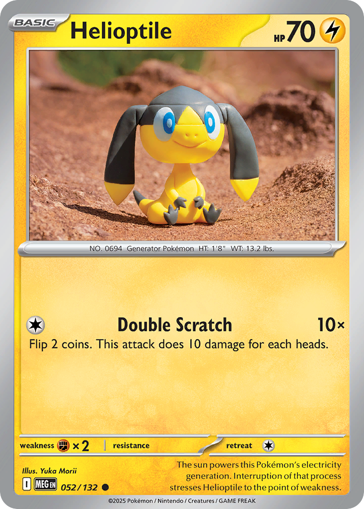 Helioptile — Mega Evolution card #52 full image