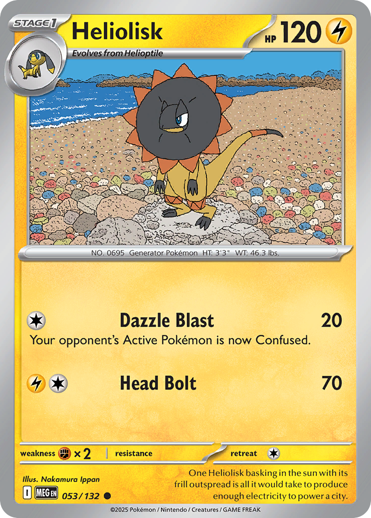 Heliolisk — Mega Evolution card #53 full image