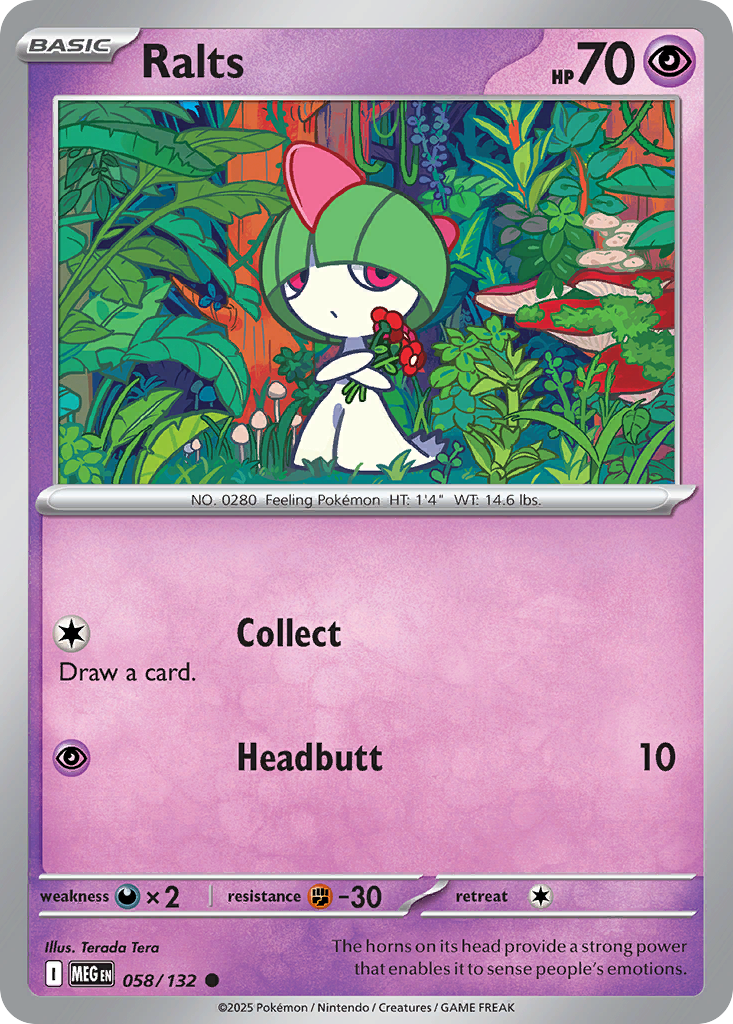 Ralts — Mega Evolution card #58 full image