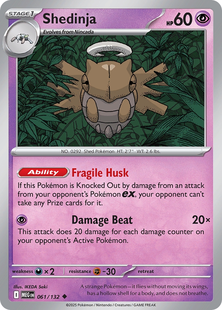 Shedinja — Mega Evolution card #61 full image