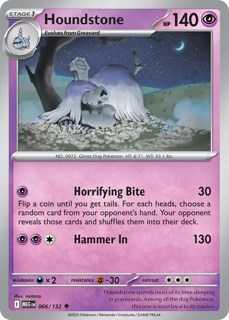 Houndstone — Mega Evolution card #66 full image