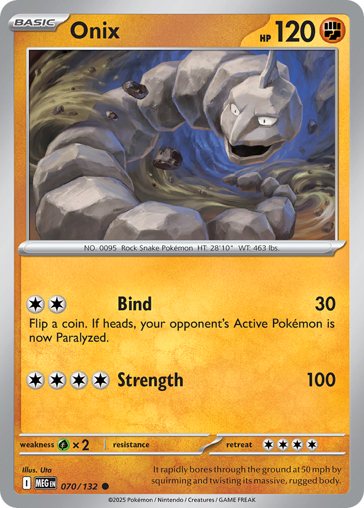 Onix — Mega Evolution card #70 full image