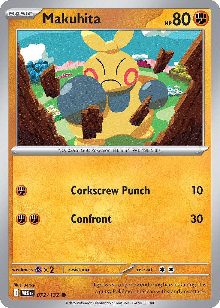 Makuhita — Mega Evolution card #72 full image
