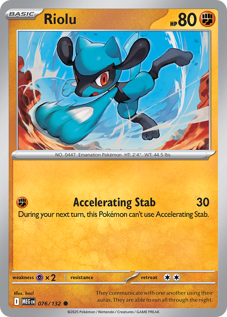 Riolu — Mega Evolution card #76 full image