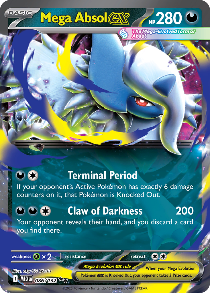 Mega Absol ex — Mega Evolution card #86 full image
