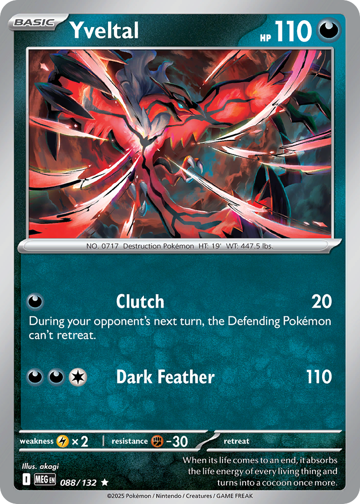 Yveltal — Mega Evolution card #88 full image