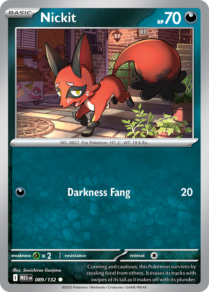 Nickit — Mega Evolution card #89 full image