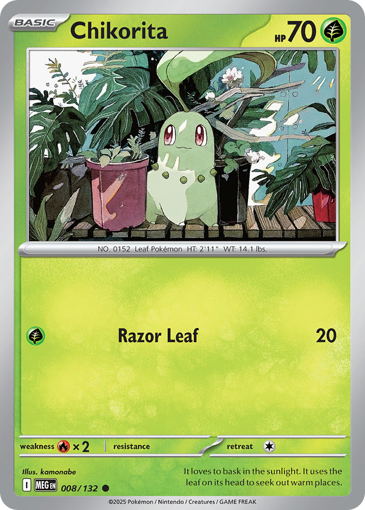 Chikorita — Mega Evolution card #8 full image