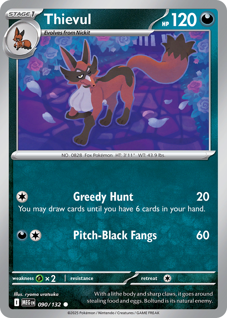 Thievul — Mega Evolution card #90 full image