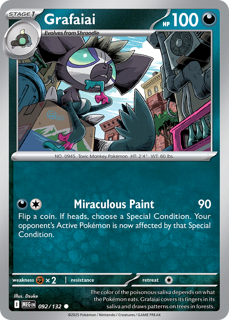 Grafaiai — Mega Evolution card #92 full image
