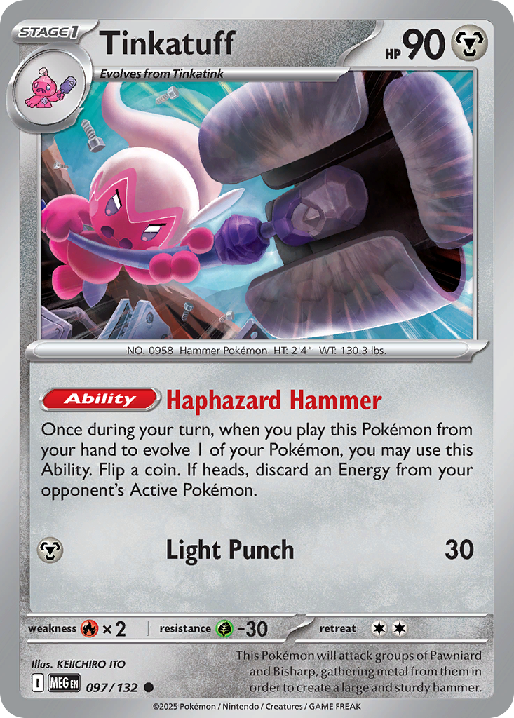 Tinkatuff — Mega Evolution card #97 full image