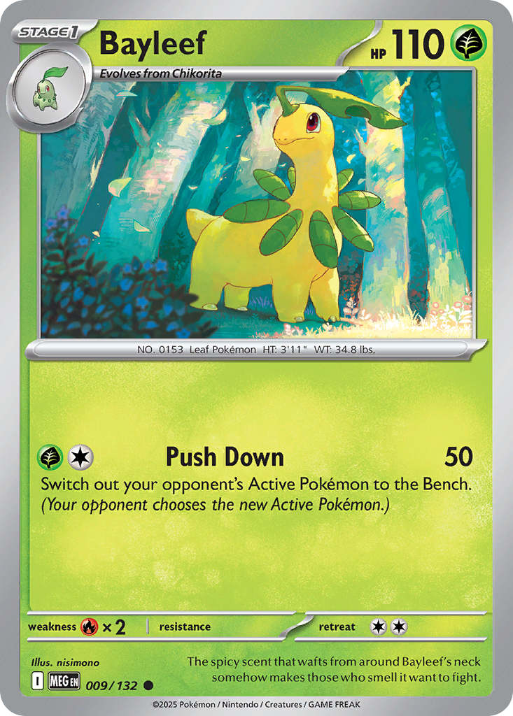 Bayleef — Mega Evolution card #9 full image