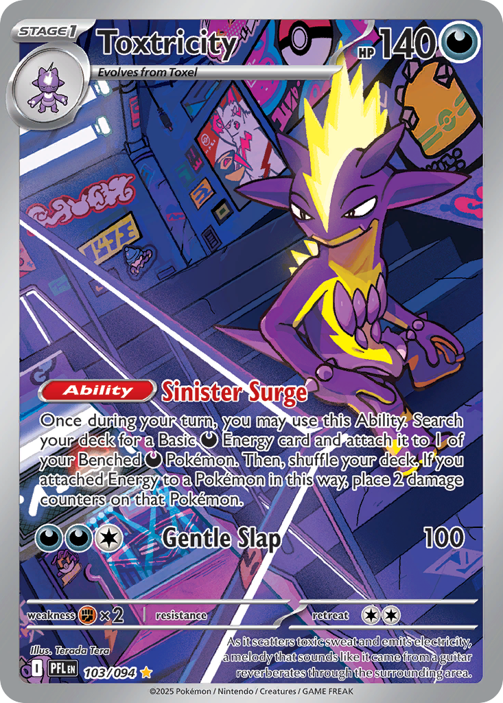 Toxtricity — Phantasmal Flames card #103 full image