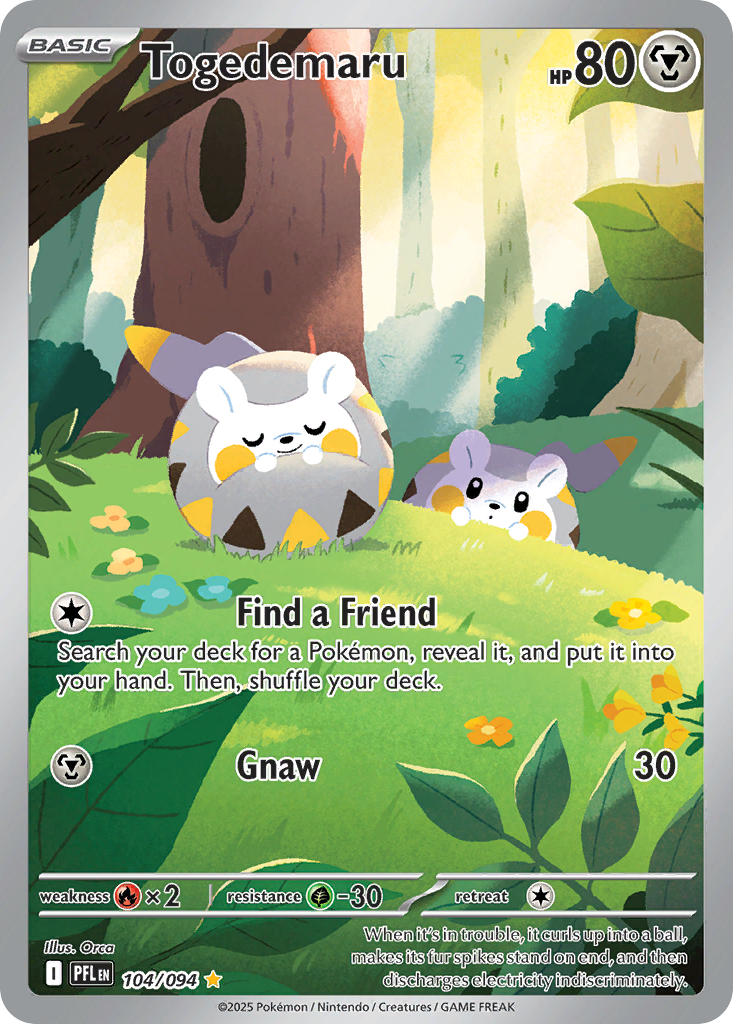Togedemaru — Phantasmal Flames card #104 full image