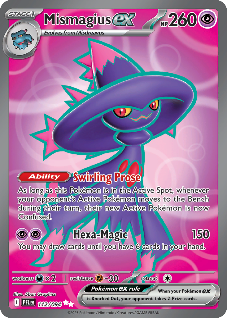 Mismagius ex — Phantasmal Flames card #112 full image